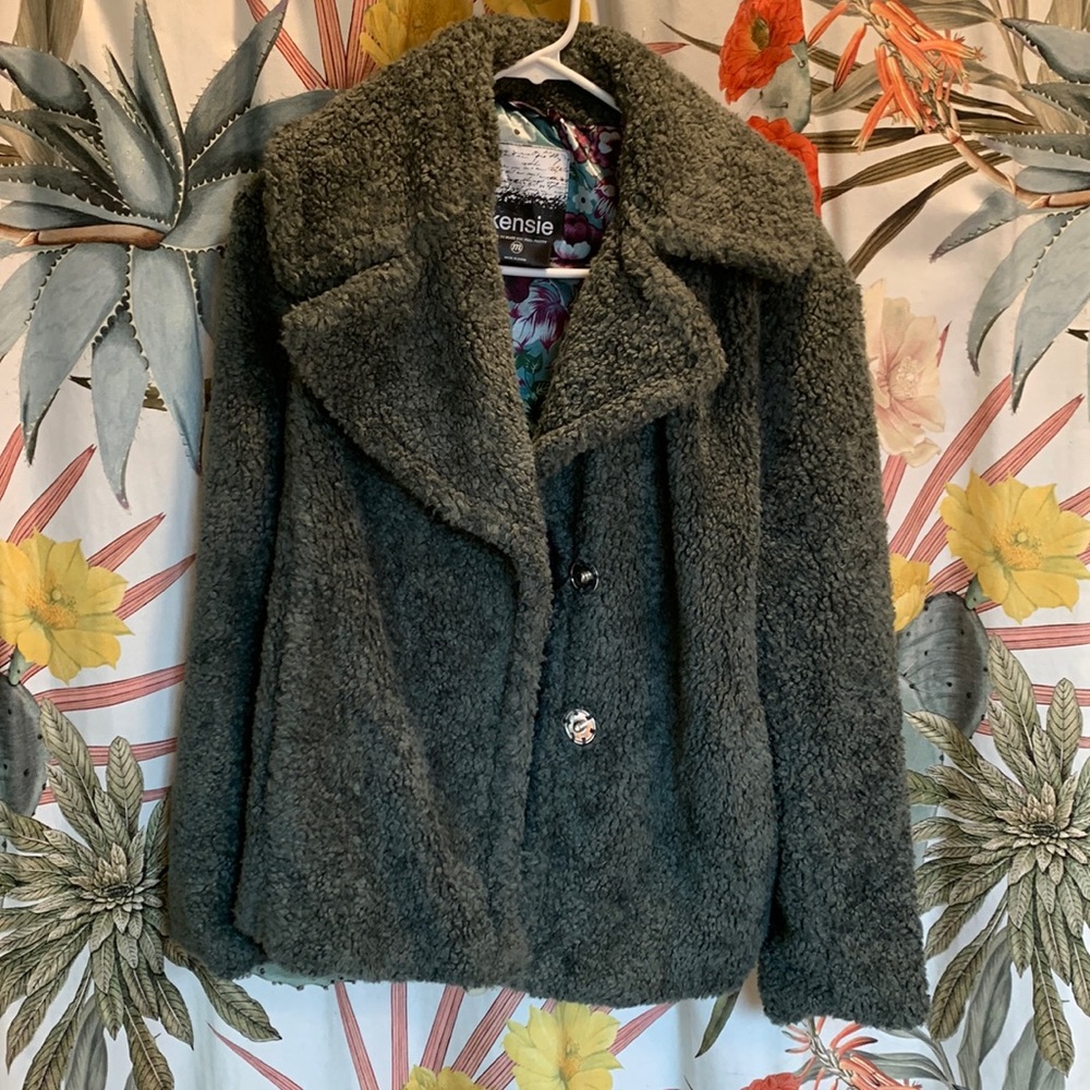 Kensie faux shearling teddy coat